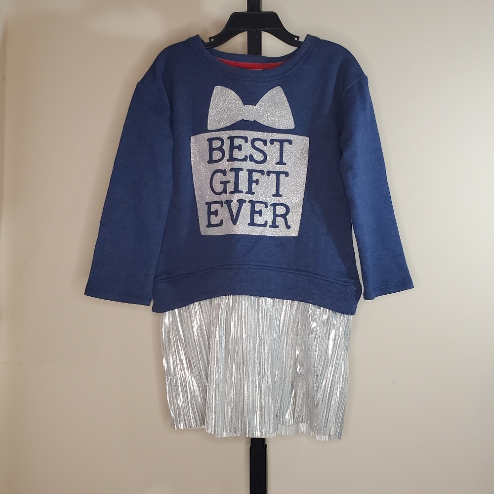 Young & Awesome Best Gift Ever Girls Long Sleeve Sweater Dress